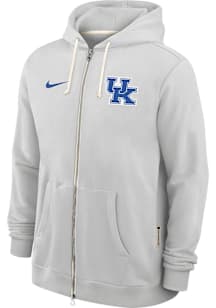 Nike Kentucky Wildcats Mens Ash Dri-Fit Long Sleeve Zip