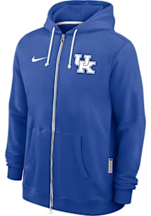 Nike Kentucky Wildcats Mens Blue Dri-Fit Long Sleeve Zip