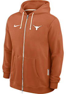 Nike Texas Longhorns Mens Burnt Orange Dri-Fit Long Sleeve Zip