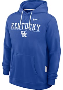 Nike Kentucky Wildcats Mens Blue Dri-Fit Long Sleeve Hoodie
