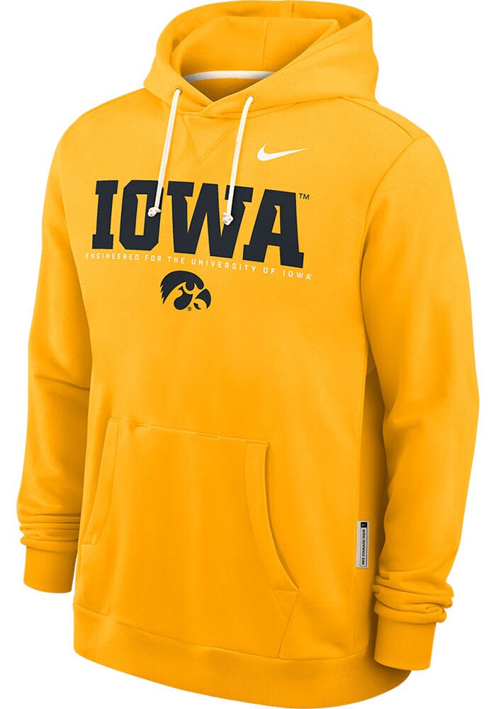Nike Iowa Hawkeyes Mens GOLD Dri-Fit Hoodie - 173221285