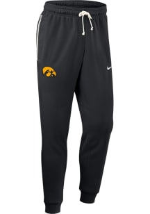 Mens Iowa Hawkeyes Black Nike Dri-Fit Sweatpants