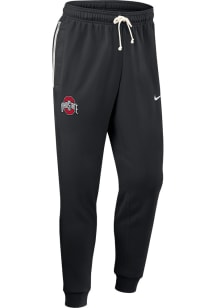 Mens Ohio State Buckeyes Black Nike Dri-Fit Sweatpants