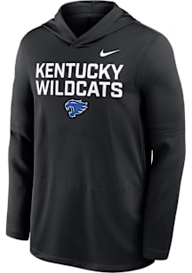 Nike Kentucky Wildcats Mens Black Dri-Fit Long Sleeve Lightweight Hoodie