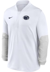 Mens Penn State Nittany Lions White Nike Dri-Fit Qtr Zip Pullover