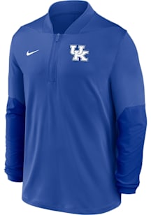 Nike Kentucky Wildcats Mens Blue Dri-Fit Long Sleeve Qtr Zip Pullover