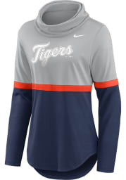 Nike Detroit Tigers Womens Grey Cowl Crew Sweatshirt