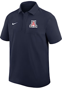 Nike Arizona Wildcats Mens Navy Blue Dri-Fit Short Sleeve Polo