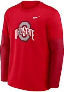 Nike Ohio State Buckeyes Red Coach Long Sleeve T-Shirt