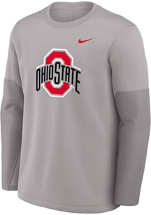 Nike Ohio State Buckeyes Grey Coach Long Sleeve T-Shirt
