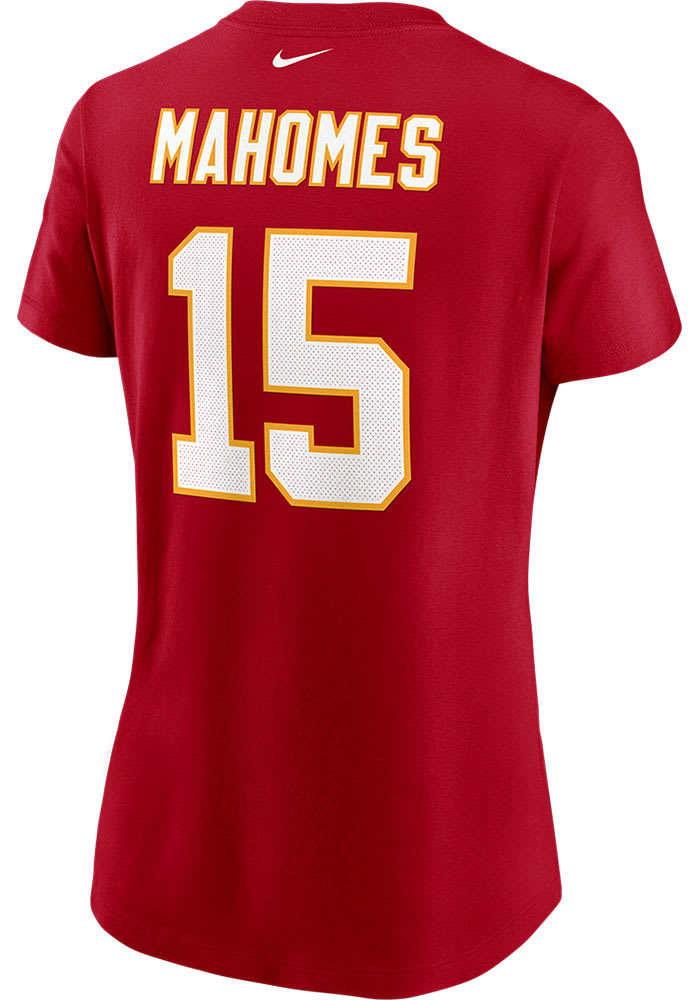 Patrick Mahomes Kansas City Chiefs Womens Red Player Player T-Shirt