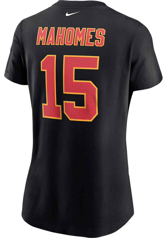 Patrick Mahomes Kansas City Chiefs Womens Black Player Player T-Shirt
