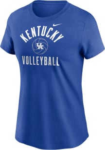 Nike Kentucky Wildcats Womens Blue Volleyball Short Sleeve T-Shirt