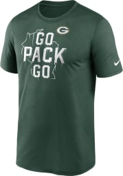 Nike Green Bay Packers Green Legend Short Sleeve T Shirt