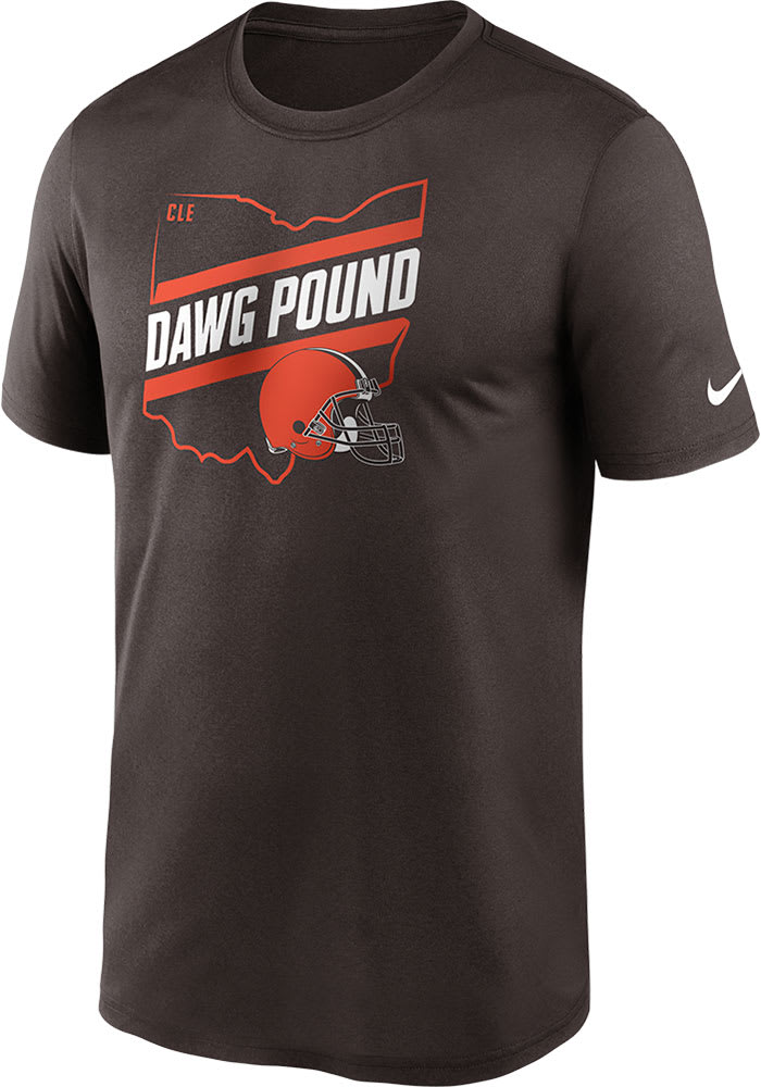 Nike Cleveland Browns Brown Legend Short Sleeve T Shirt