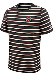 Nike Ohio State Buckeyes Black Club Stripe Short Sleeve T Shirt
