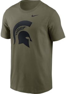 Michigan State Spartans Olive Nike Dri-Fit Short Sleeve T Shirt