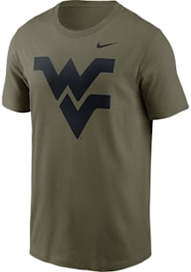 Nike West Virginia Mountaineers Olive Dri-Fit Short Sleeve T Shirt
