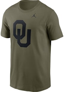 Nike Oklahoma Sooners Olive Dri-Fit Short Sleeve T Shirt