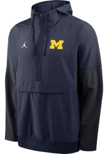 Mens Michigan Wolverines Blue Nike Anorak Light Weight Jacket