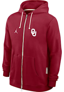 Nike Oklahoma Sooners Mens Cardinal Dri-Fit Long Sleeve Zip