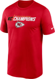 Nike Kansas City Chiefs Red 2020 Conference Champions Iconic Short Sleeve T Shirt