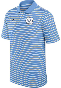 Nike North Carolina Tar Heels Mens Navy Blue Striped Short Sleeve Polo