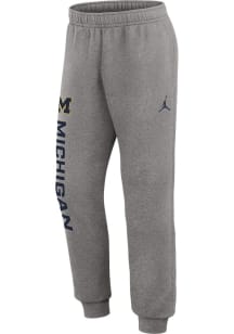 Mens Michigan Wolverines Grey Nike Club Fleece Sweatpants