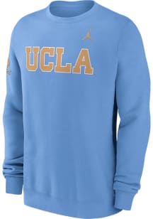 Mens UCLA Bruins Light Blue Nike Club Fleece Crew Sweatshirt