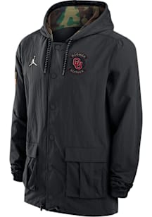 Nike Oklahoma Sooners Mens Black Military Appreciation Jordan Dri-FIT Light Weight Jacket