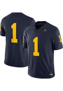 Mens Michigan Wolverines Blue Nike Vapor Football Jersey