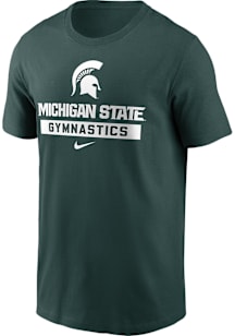 Nike Michigan State Spartans Green Cotton Short Sleeve T Shirt