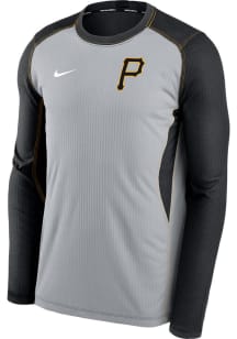 Nike Pittsburgh Pirates Mens Black Raglan Crew Long Sleeve Sweatshirt