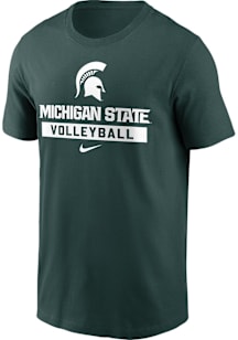 Michigan State Spartans Green Nike Volleyball Short Sleeve T Shirt