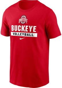 Ohio State Buckeyes Red Nike Volleyball Short Sleeve T Shirt