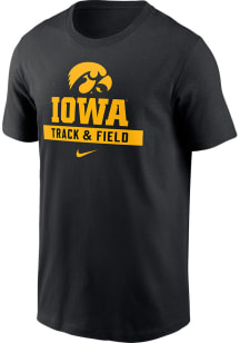 Iowa Hawkeyes Black Nike Cotton Short Sleeve T Shirt