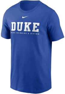 Nike Duke Blue Devils Blue Cotton Short Sleeve T Shirt