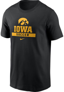 Iowa Hawkeyes Black Nike Soccer Short Sleeve T Shirt