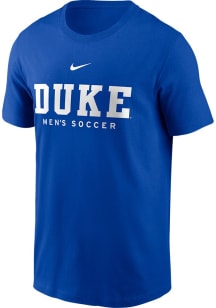 Nike Duke Blue Devils Blue Soccer Short Sleeve T Shirt