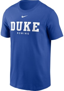 Nike Duke Blue Devils Blue Rowing Short Sleeve T Shirt