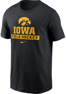 Iowa Hawkeyes Black Nike Cotton Short Sleeve T Shirt