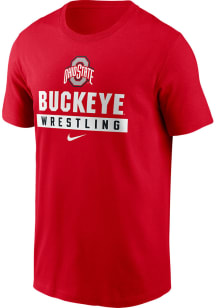 Ohio State Buckeyes Red Nike Cotton Short Sleeve T Shirt
