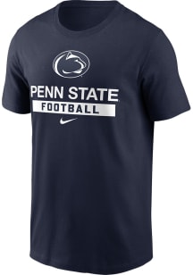 Penn State Nittany Lions Navy Blue Nike Football Short Sleeve T Shirt