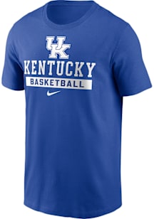 Nike Kentucky Wildcats Blue Basketball Short Sleeve T Shirt