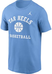 Nike North Carolina Tar Heels Blue Basketball Short Sleeve T Shirt