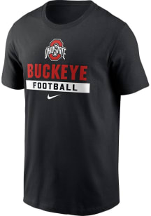 Ohio State Buckeyes Black Nike Legacy Short Sleeve T Shirt