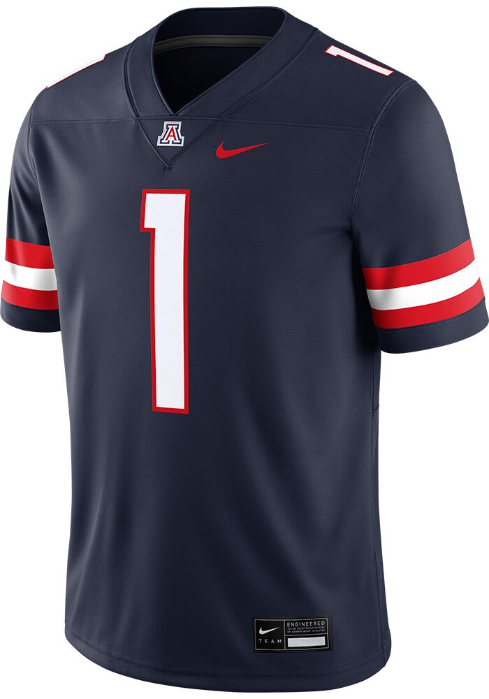 Nike Arizona Wildcats NAVY Football Vapor Jersey - 173223735
