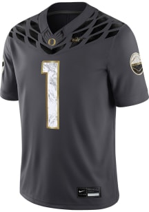 Mens Oregon Ducks Grey Nike Vapor Alternate Football Jersey