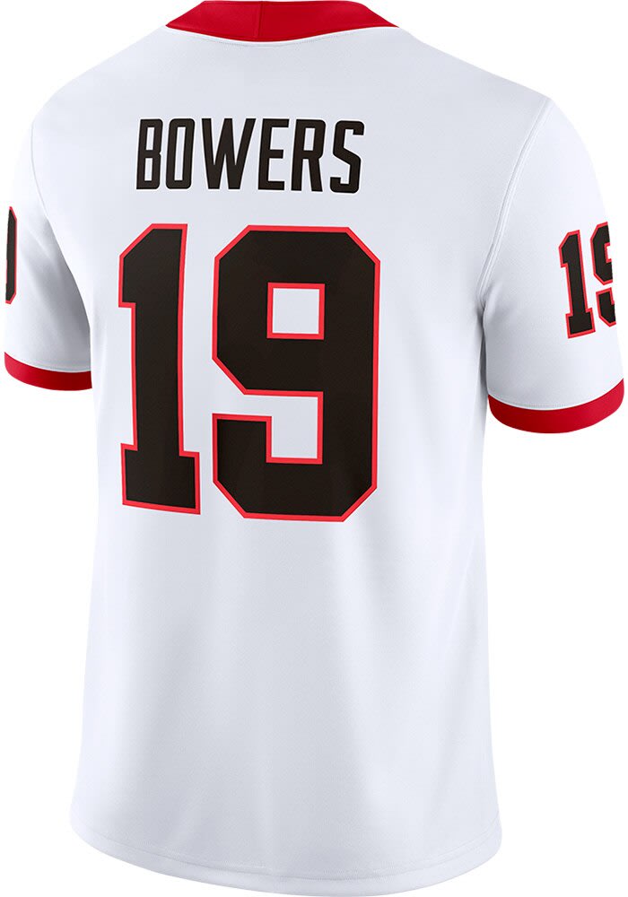 Brock Bowers Georgia Bulldogs White Football Brock Bowers Vapor