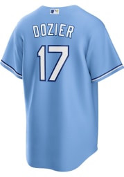 Hunter Dozier Kansas City Royals Mens Replica Alt Replica Jersey - Light Blue